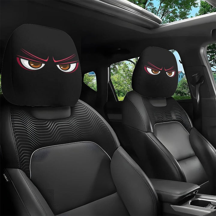 Fun cartoon car headrest covers, universal size