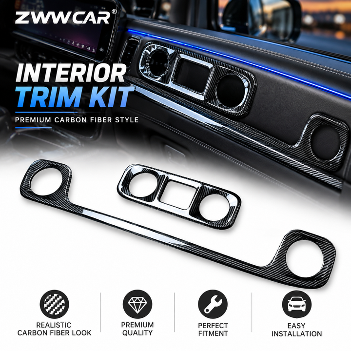 Mercedes-Benz G-Class Carbon Fiber Center Console Trim Upgrade