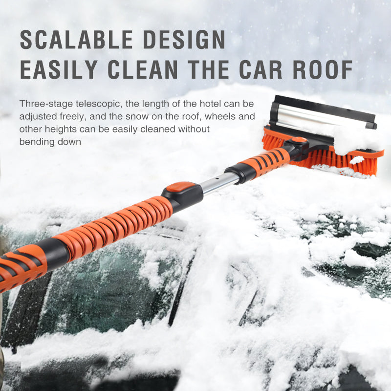 Three-in-one multifunctional snow removal brush for car and home use