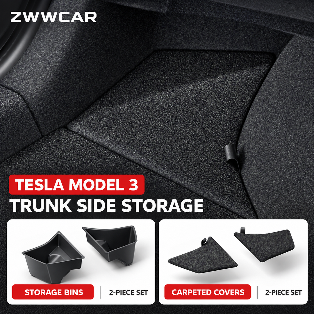 Tesla Model 3/Y/YL Trunk Side Storage Box (Upgraded Version)