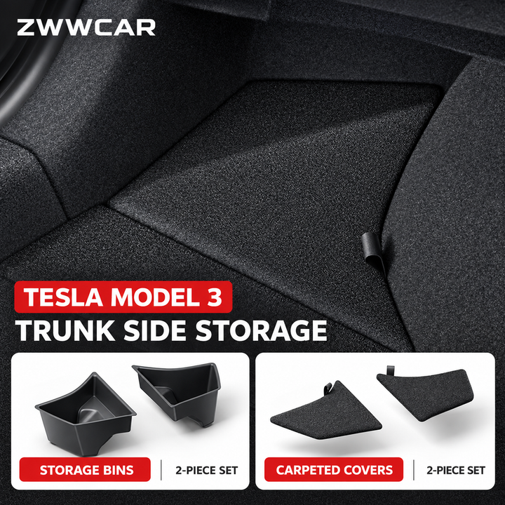 Tesla Model 3/Y/YL Trunk Side Storage Box (Upgraded Version)