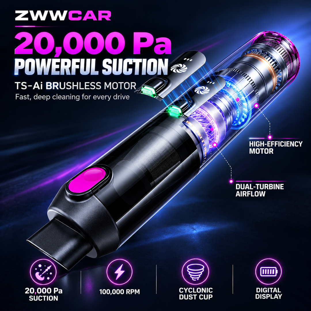 New Portable Handheld Wireless Car Vacuum Cleaner