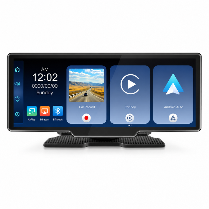 Portable Smart In-Car Display -Wireless CarPlay In-Car Monitor