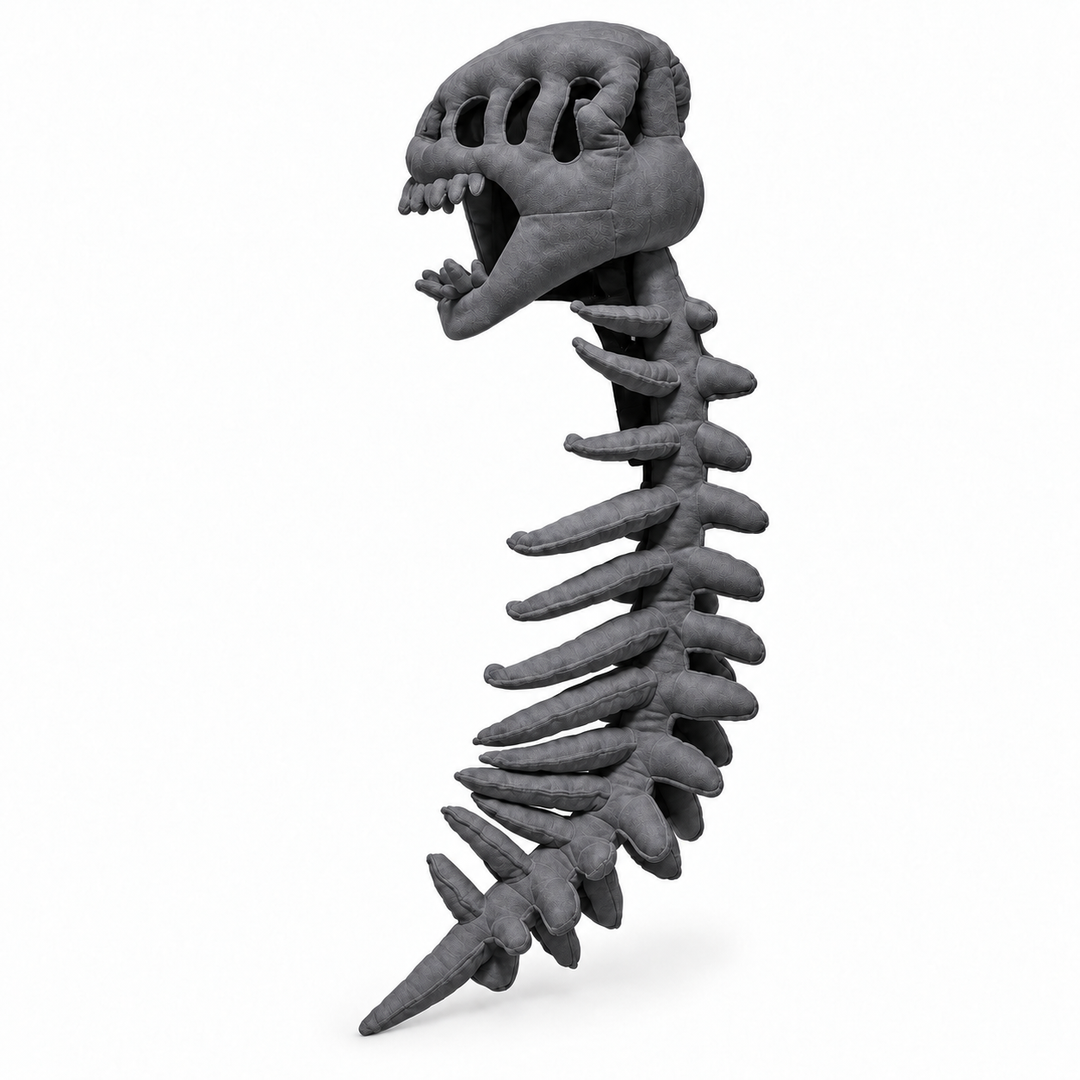 Car Interior Headrest Decoration – Dinosaur Skeleton