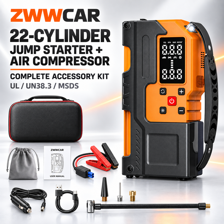 Multifunctional Car Jump Starter and Air Inflator