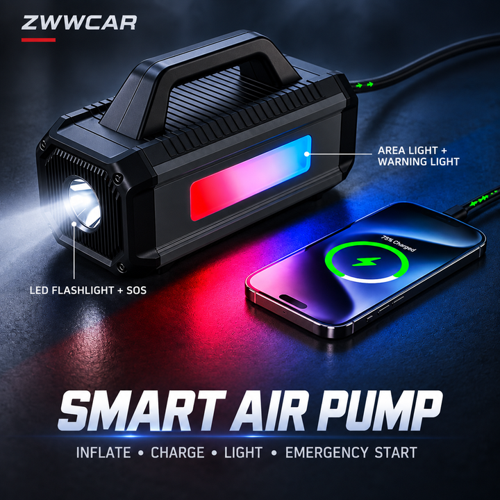 Multifunctional 2-in-1 Car Jump Starter and Tire Inflator