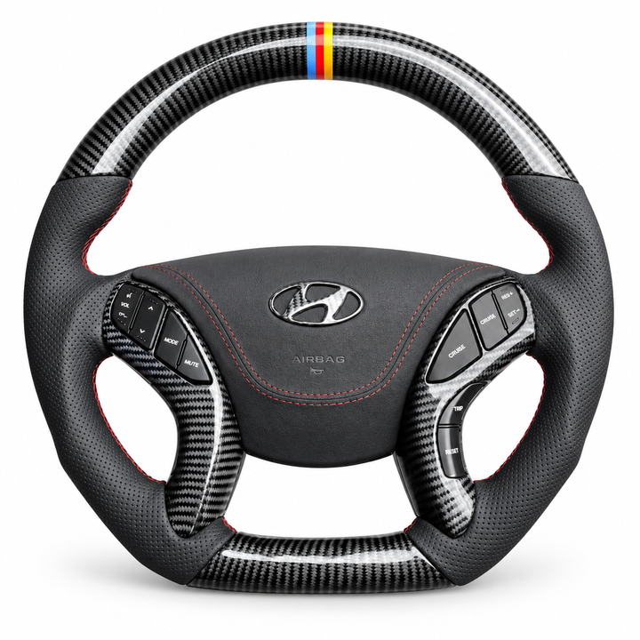 Forged Carbon Fiber Steering Wheel - For Hyundai