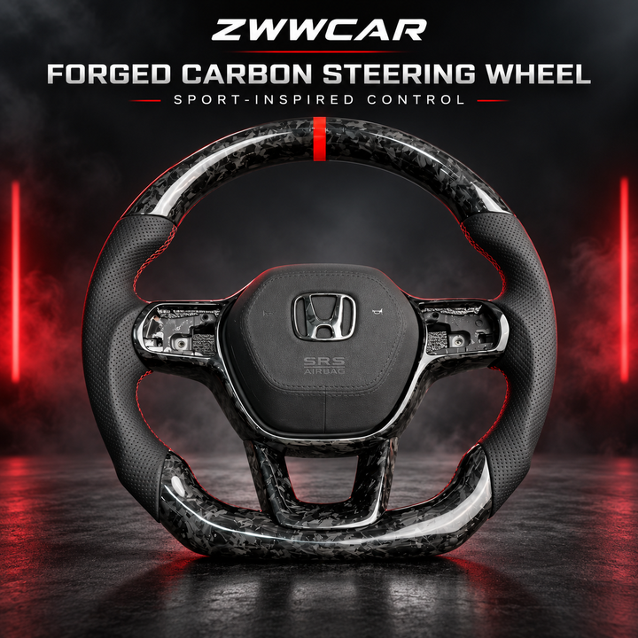 Forged Carbon Fiber Steering Wheel – Honda-Specific