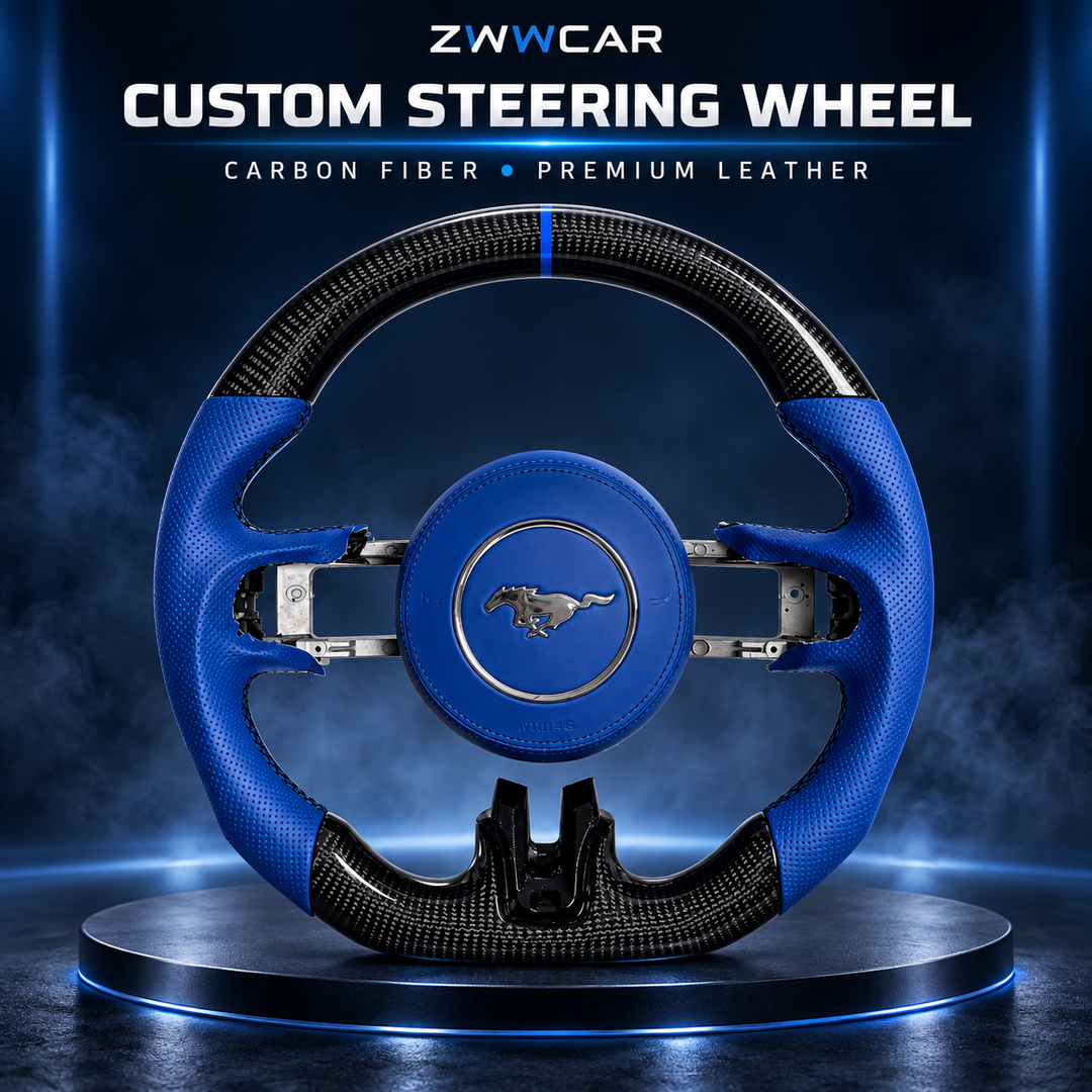 Forged Carbon Fiber Steering Wheel — For Ford