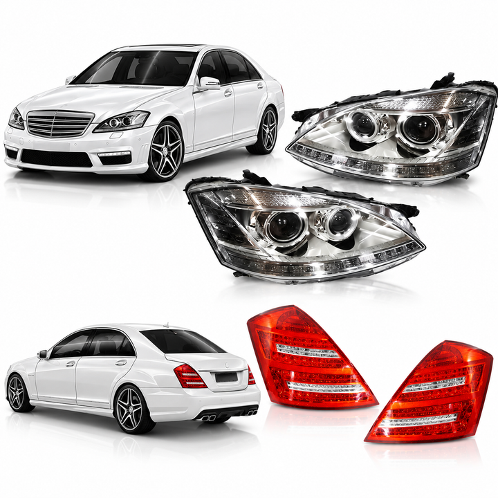 2007-09 Mercedes-Benz S550 headlight and taillight