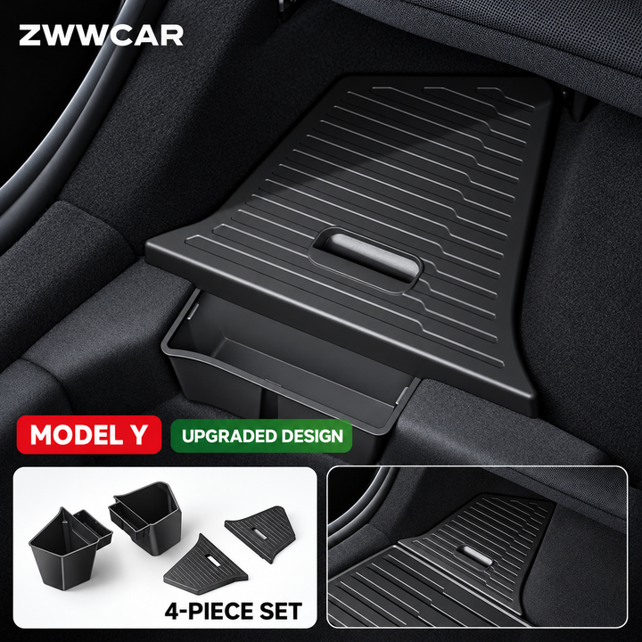 Tesla Model 3/Y/YL Trunk Side Storage Box (Upgraded Version)