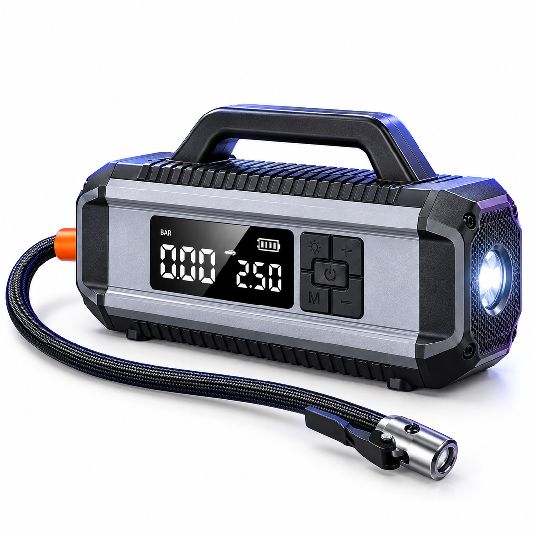 Multifunctional 2-in-1 Car Jump Starter and Tire Inflator