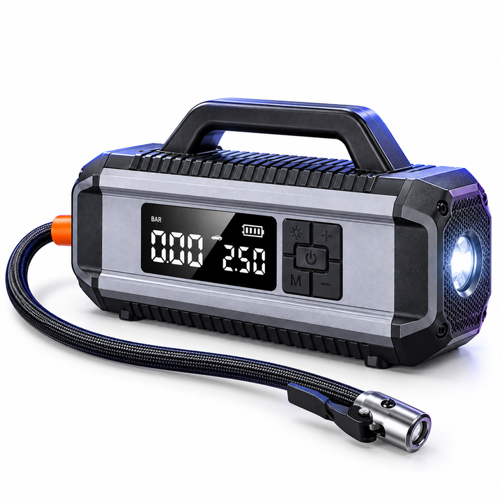 Multifunctional 2-in-1 Car Jump Starter and Tire Inflator