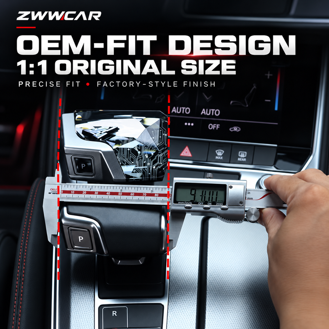 Audi Crystal-Texture Ambient Lighting Gear Shifter