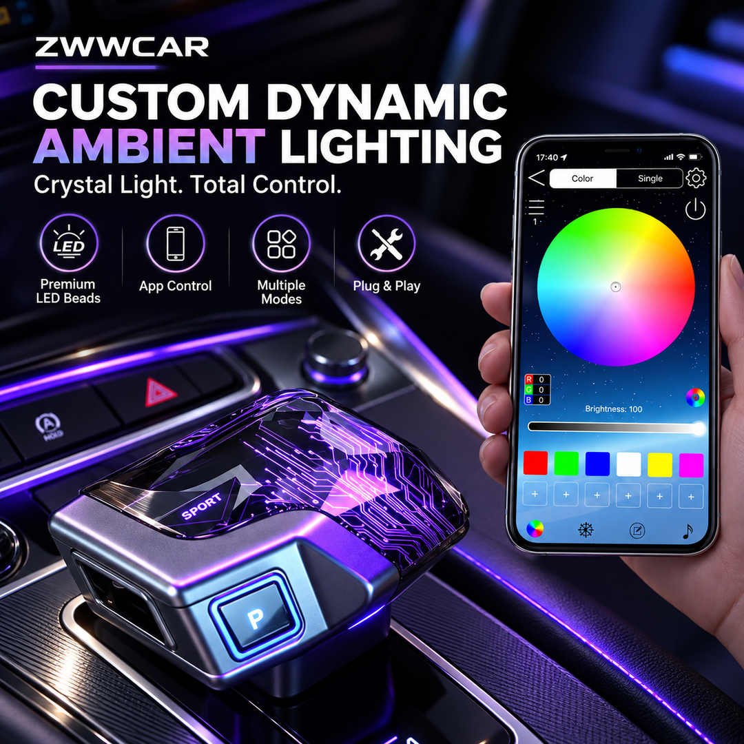 Audi RGB Crystal Gear Shift Lever with APP Control
