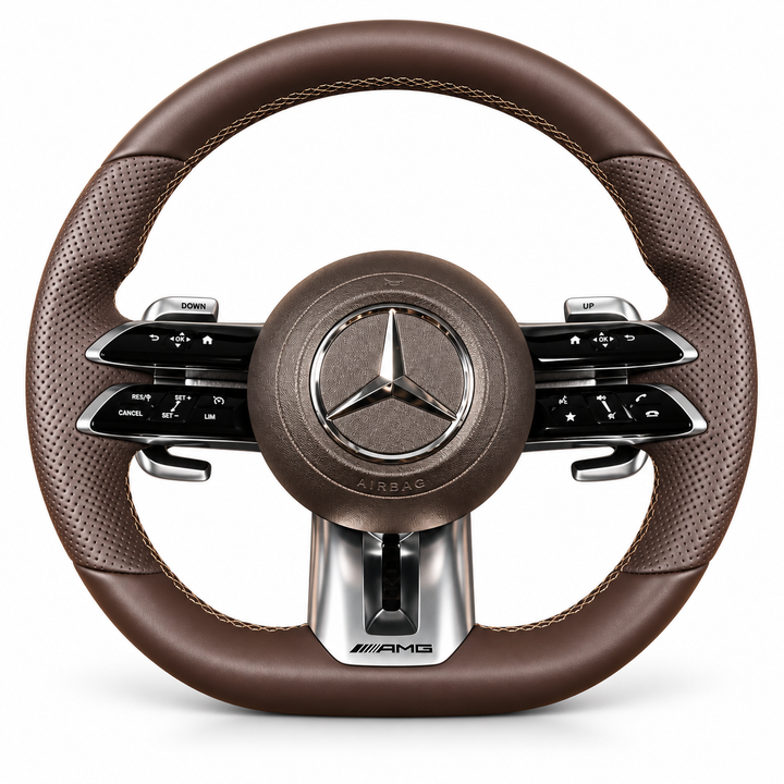 Carbon Fiber Style AMG Steering Wheel — Mercedes-Benz Specific
