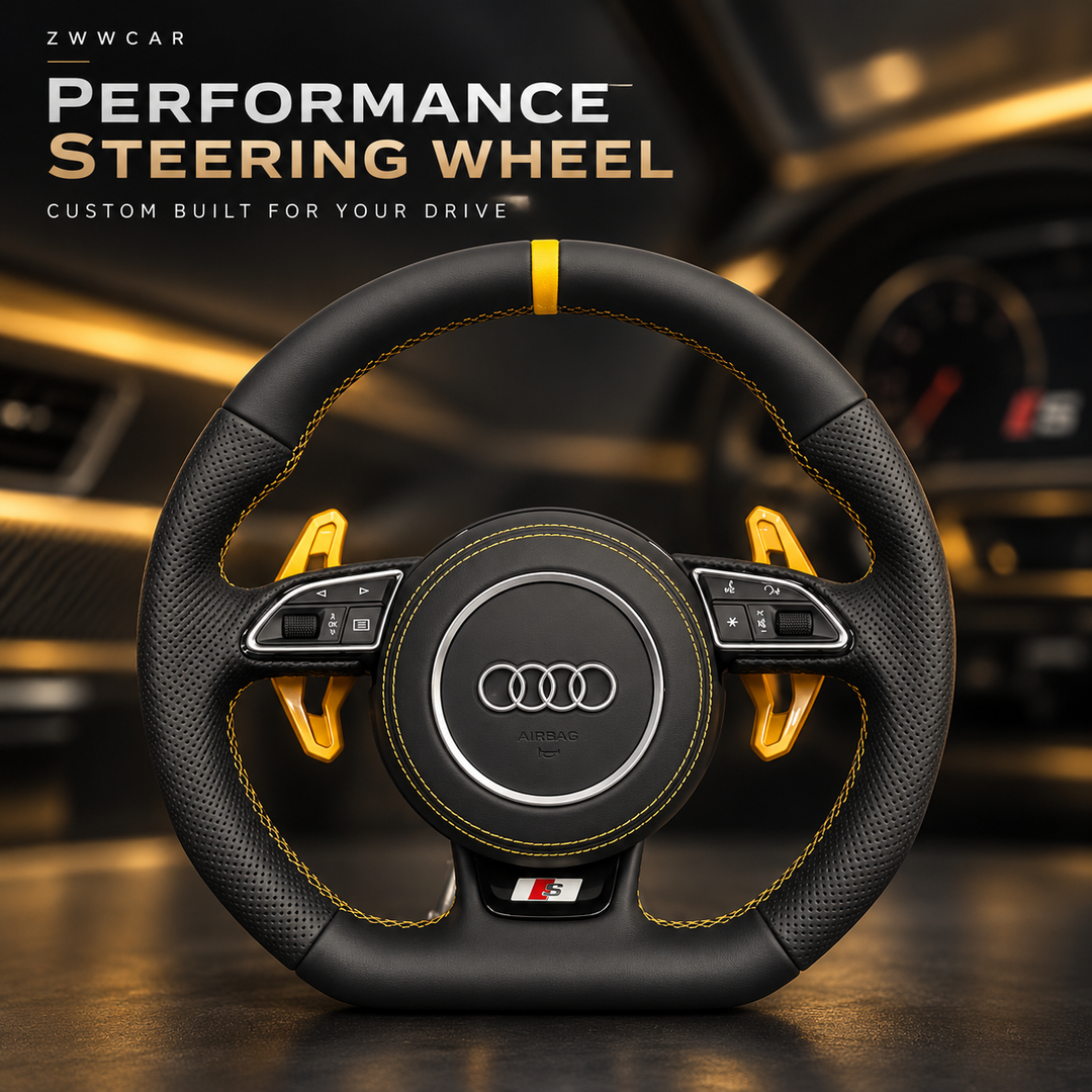 Carbon Fiber RS-Style Steering Wheel — Audi-Specific