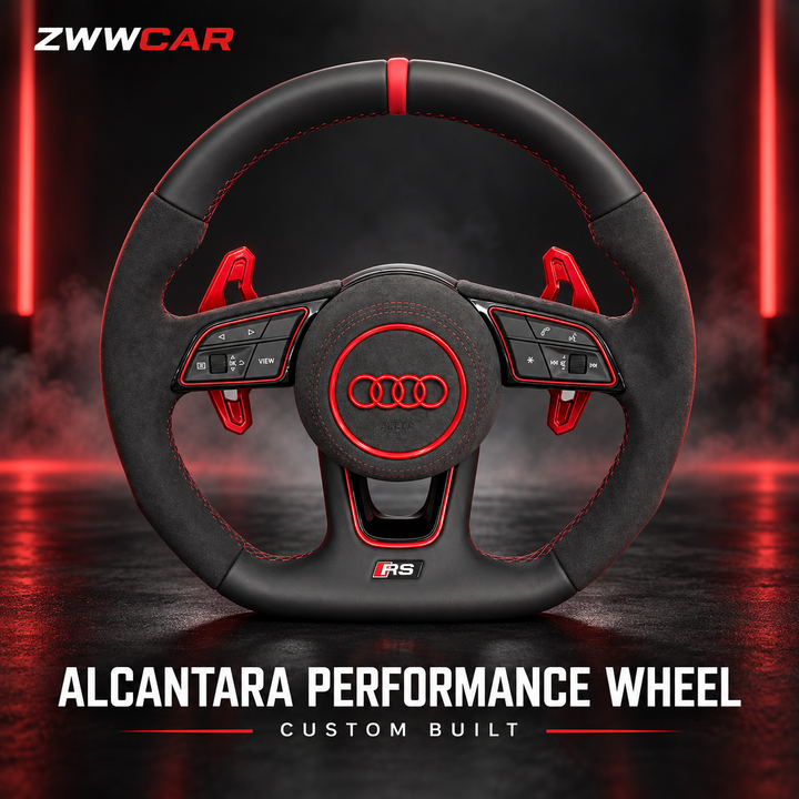 Carbon Fiber RS-Style Steering Wheel — Audi-Specific