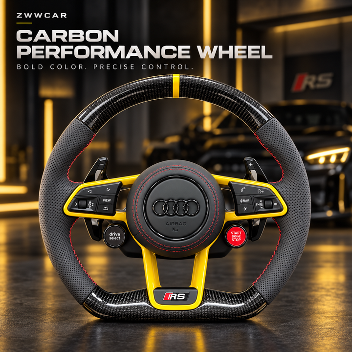 Forged Carbon Fiber Steering Wheel — Audi-Specific