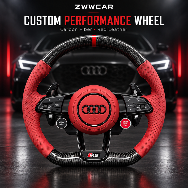 Forged Carbon Fiber Steering Wheel — Audi-Specific