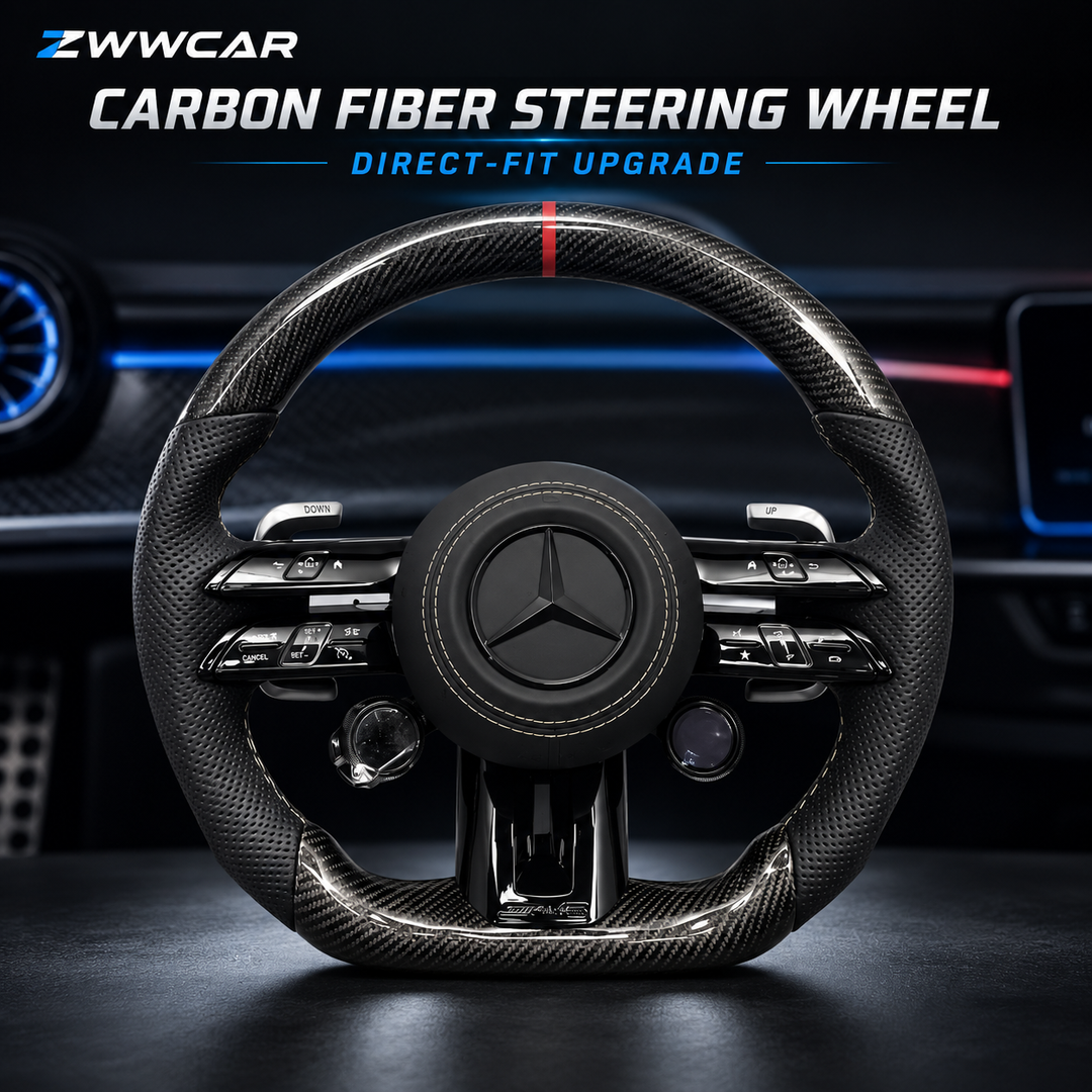 Carbon Fiber Style AMG "Dragonfly" Steering Wheel — Mercedes-Benz Specific