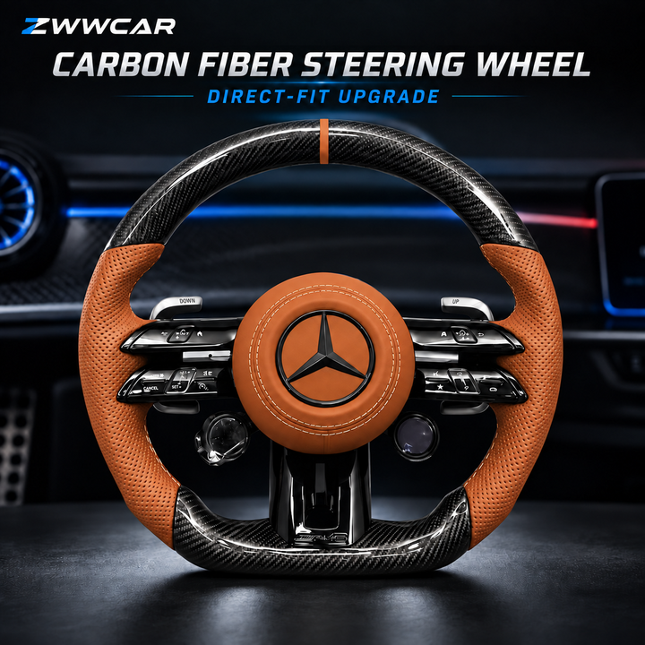 Carbon Fiber Style AMG "Dragonfly" Steering Wheel — Mercedes-Benz Specific