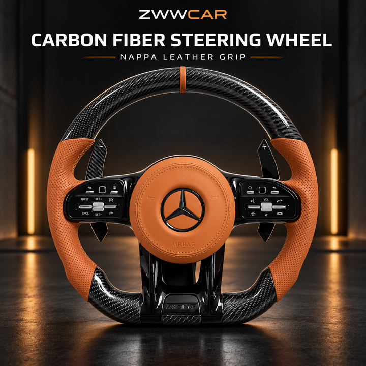 Carbon Fiber Style AMG Steering Wheel — Mercedes-Benz Specific