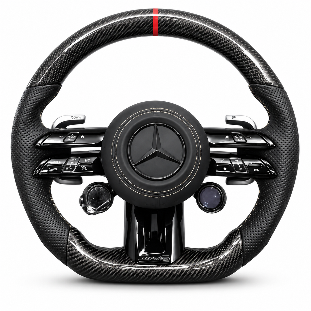 Carbon Fiber Style AMG "Dragonfly" Steering Wheel — Mercedes-Benz Specific