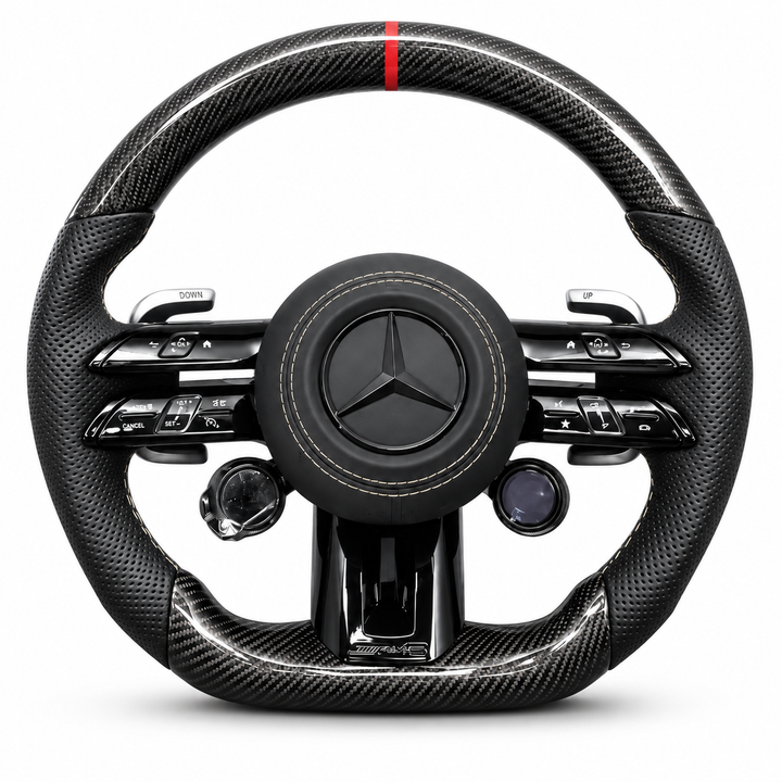 Carbon Fiber Style AMG "Dragonfly" Steering Wheel — Mercedes-Benz Specific