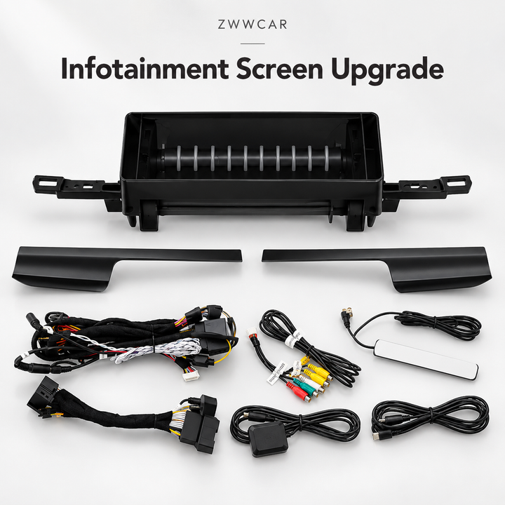 Audi center console multifunction screen