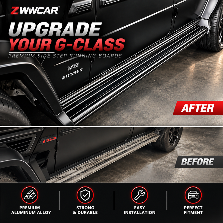 Mercedes-Benz G-Class Dark-Style Fixed Side Steps