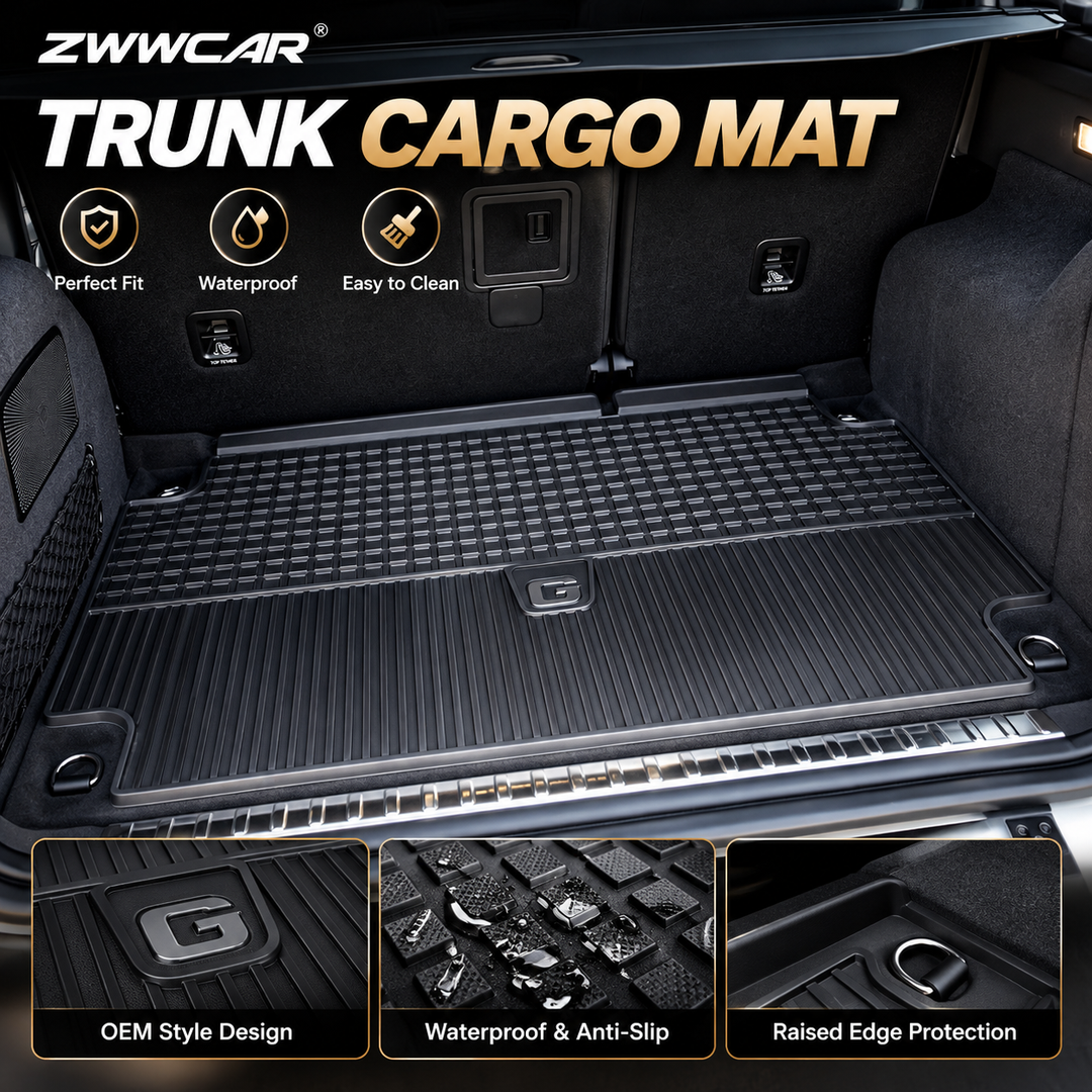 Mercedes-Benz G-Class OEM-style rubber floor mats and trunk liner