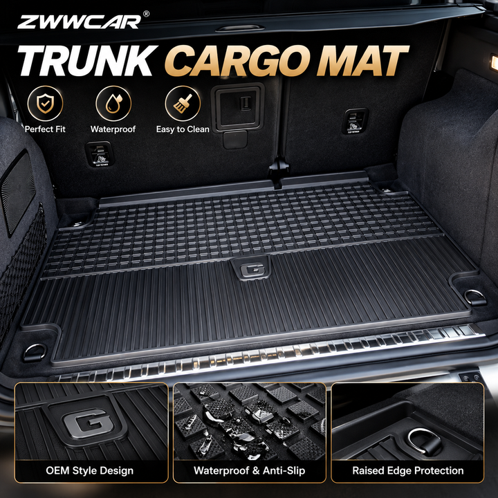 Mercedes-Benz G-Class OEM-style rubber floor mats and trunk liner
