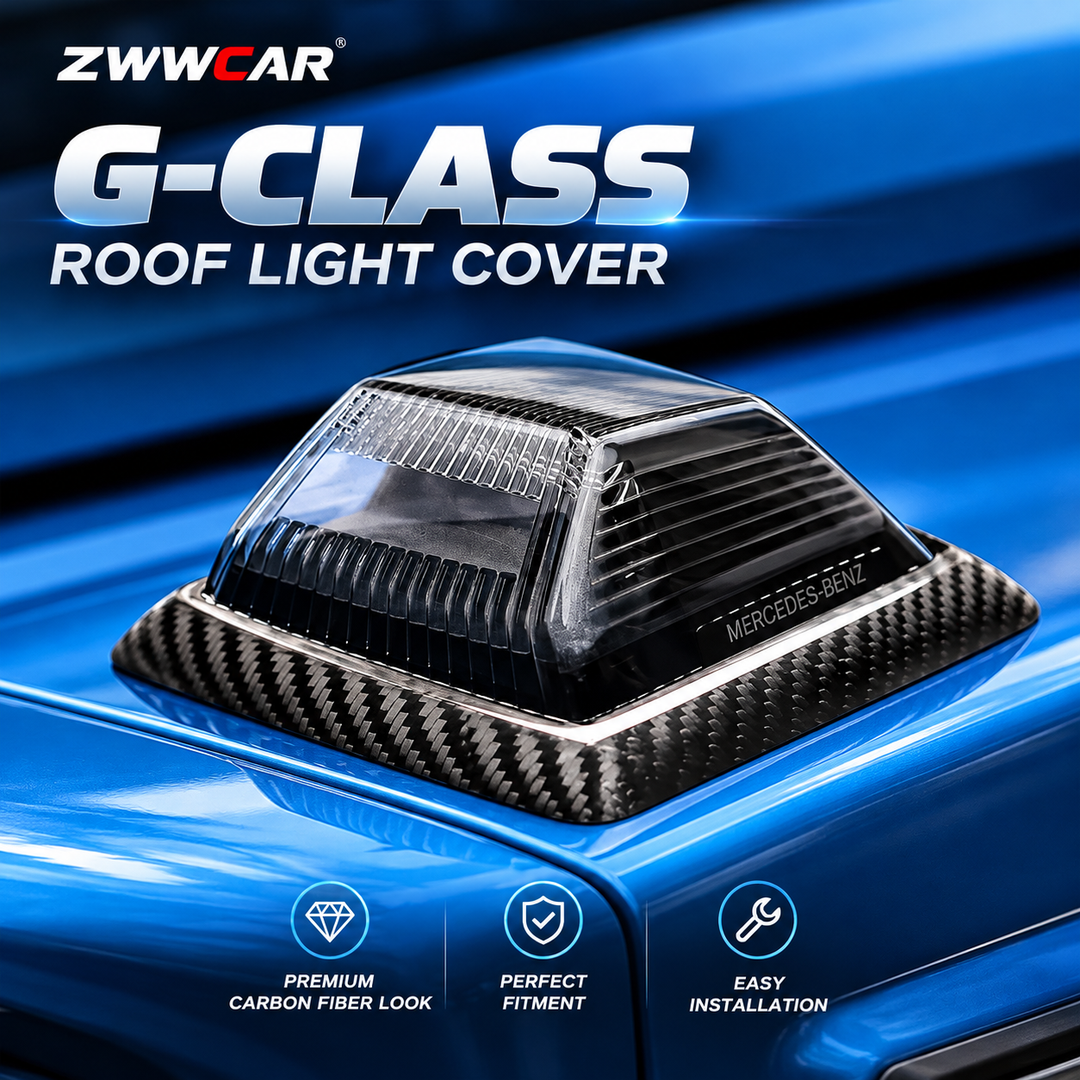 Mercedes-Benz G-Class Dry Carbon Fiber Roof Frame Trim Upgrade