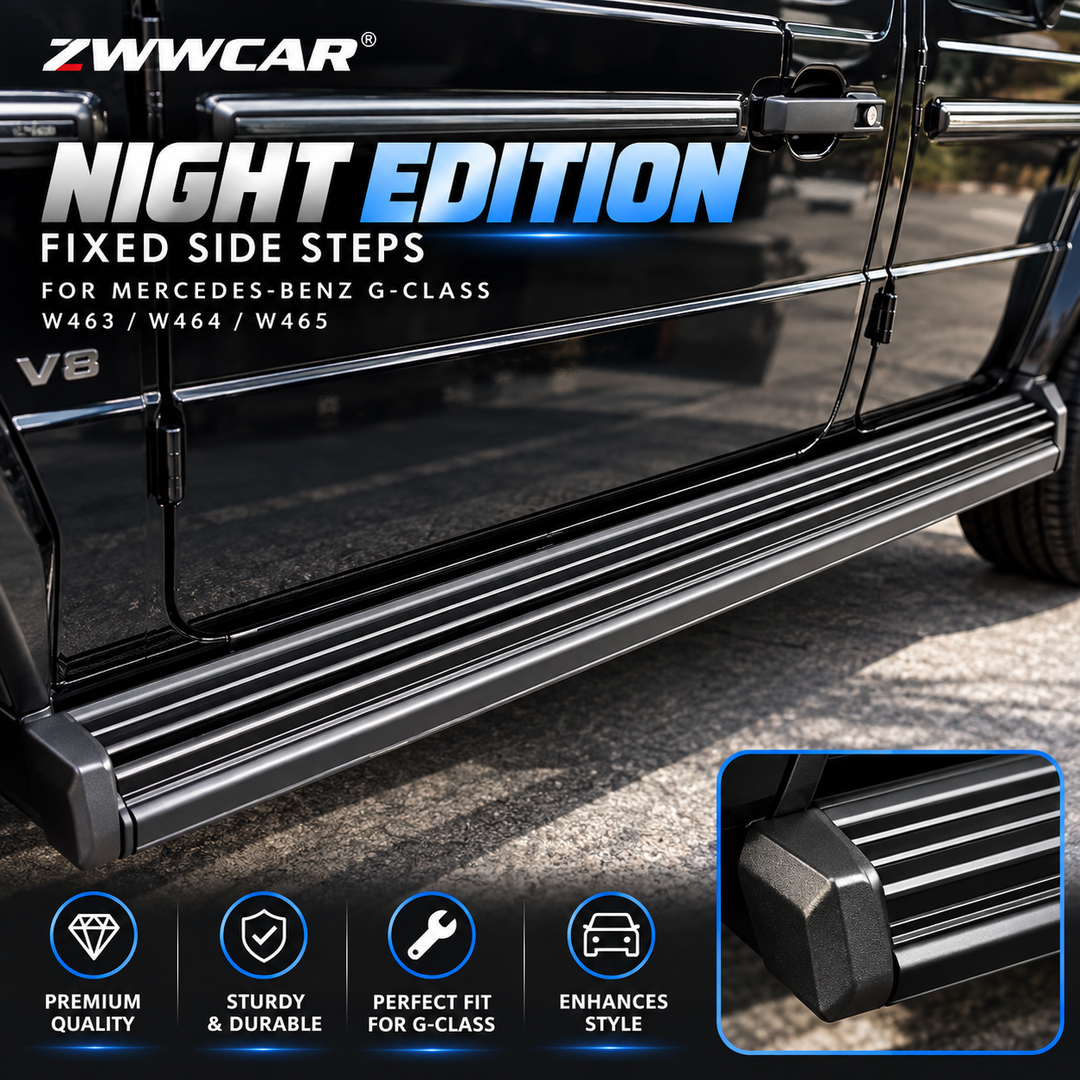 Mercedes-Benz G-Class Dark-Style Fixed Side Steps