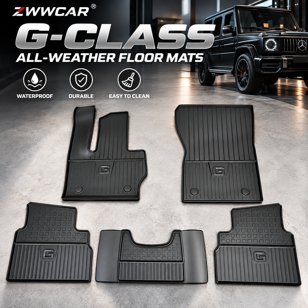 Mercedes-Benz G-Class OEM-style rubber floor mats and trunk liner