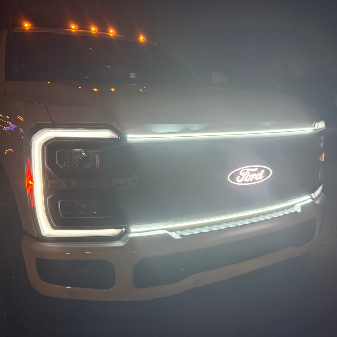 2023-2026+ Ford Super Duty F250 F350 LED Grille Trim Light Strip Kit