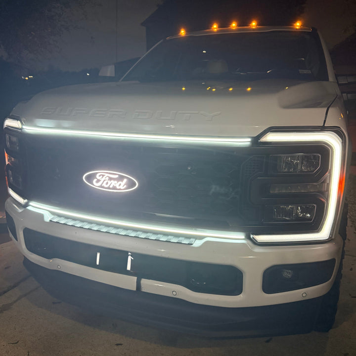2023-2026+ Ford Super Duty F250 F350 LED Grille Trim Light Strip Kit