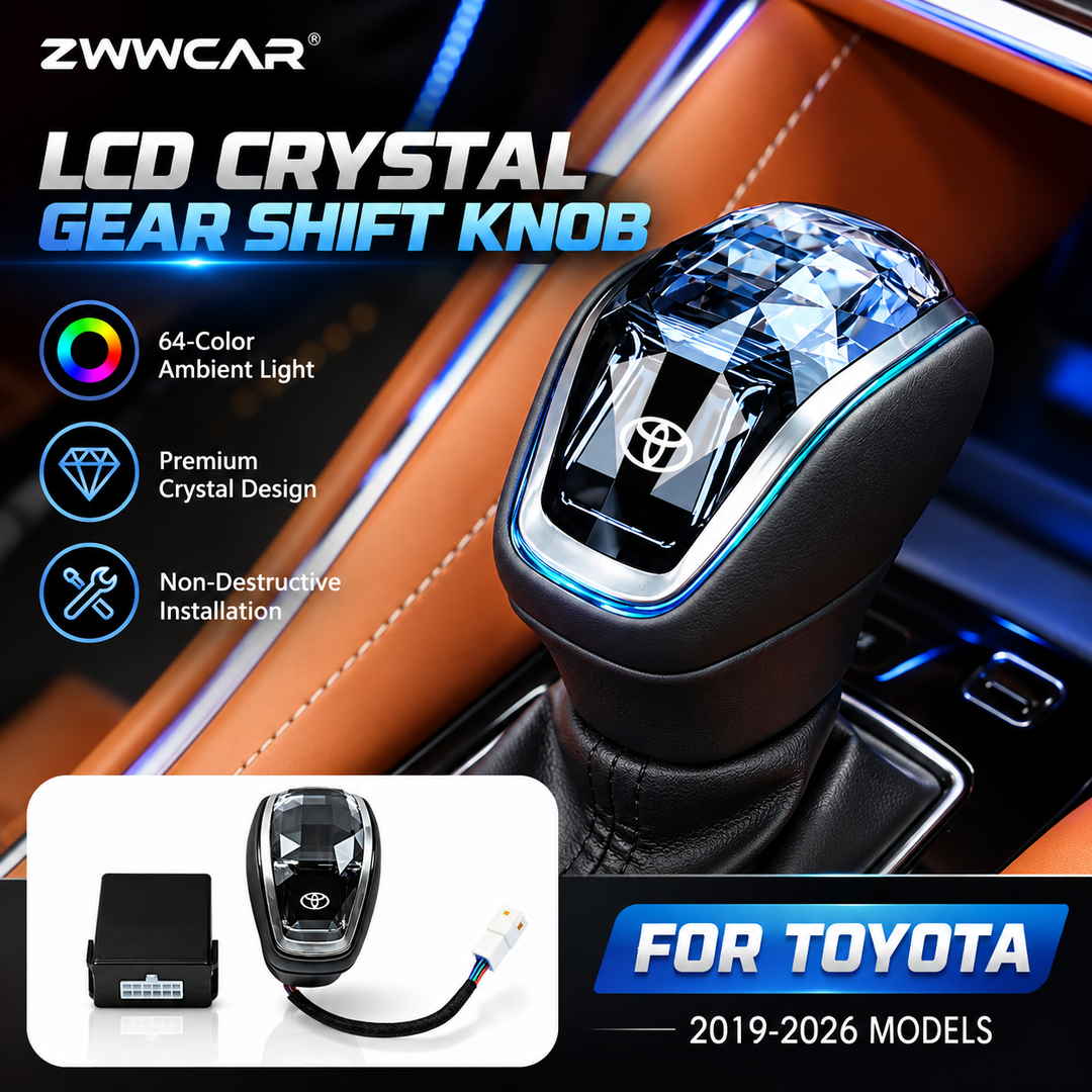 Toyota Crystal Color-Changing LED Gear Shift Knob