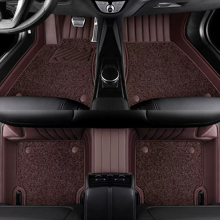 Custom leather starry sky car floor mats