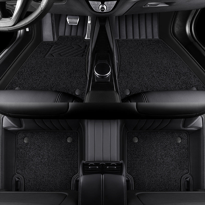 Custom leather starry sky car floor mats