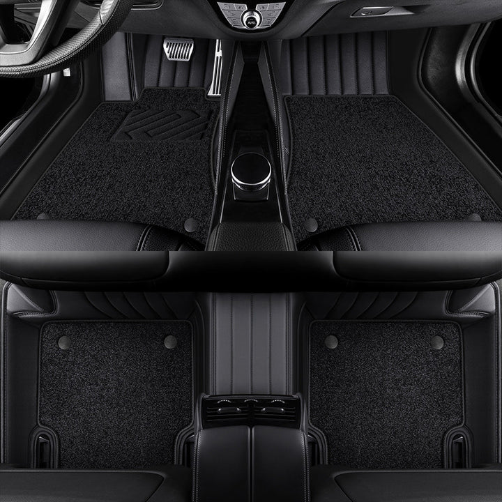 Custom leather starry sky car floor mats