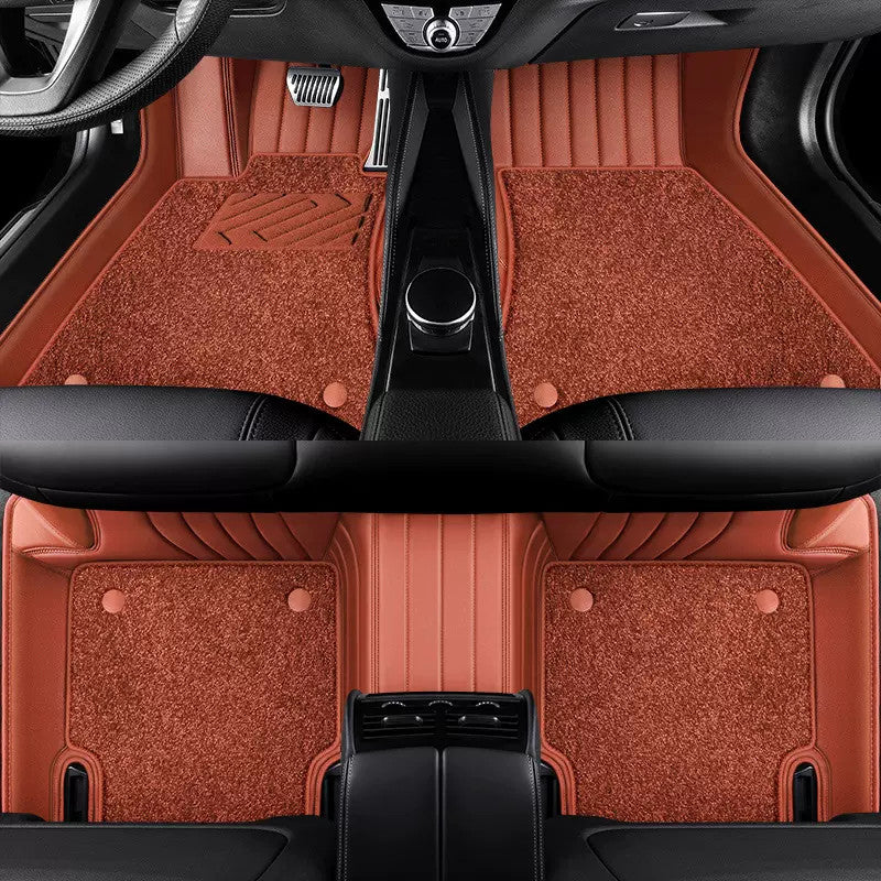 Custom leather starry sky car floor mats