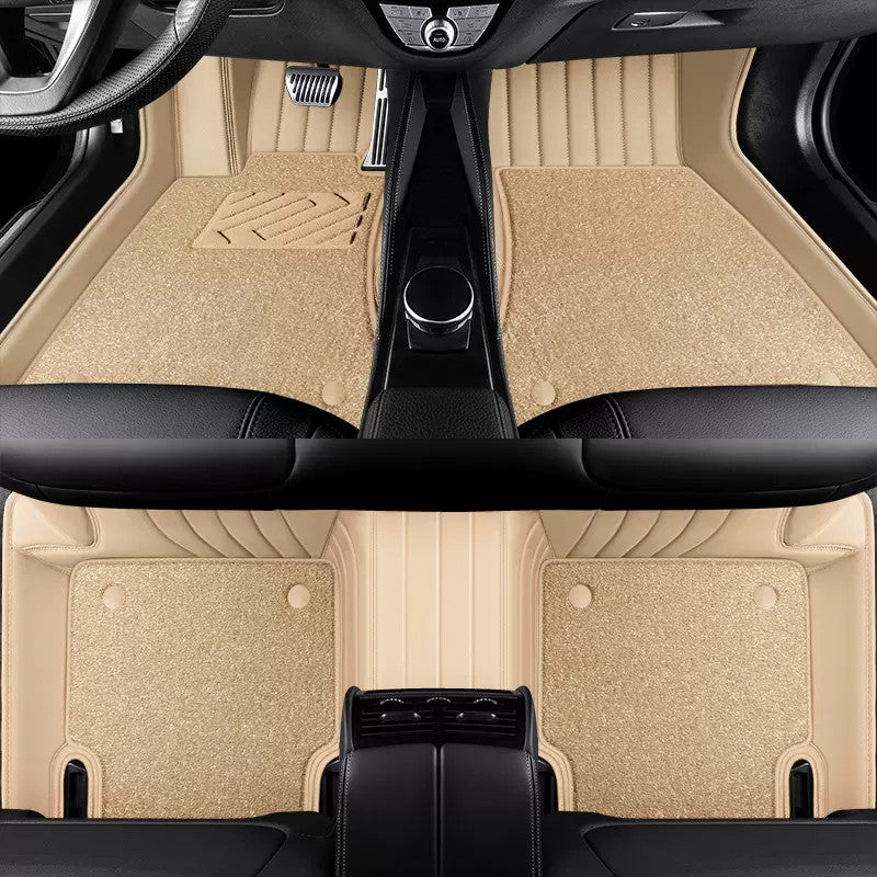 Custom leather starry sky car floor mats