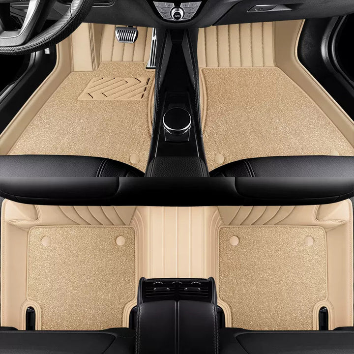 Custom leather starry sky car floor mats