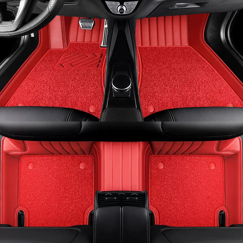 Custom leather starry sky car floor mats