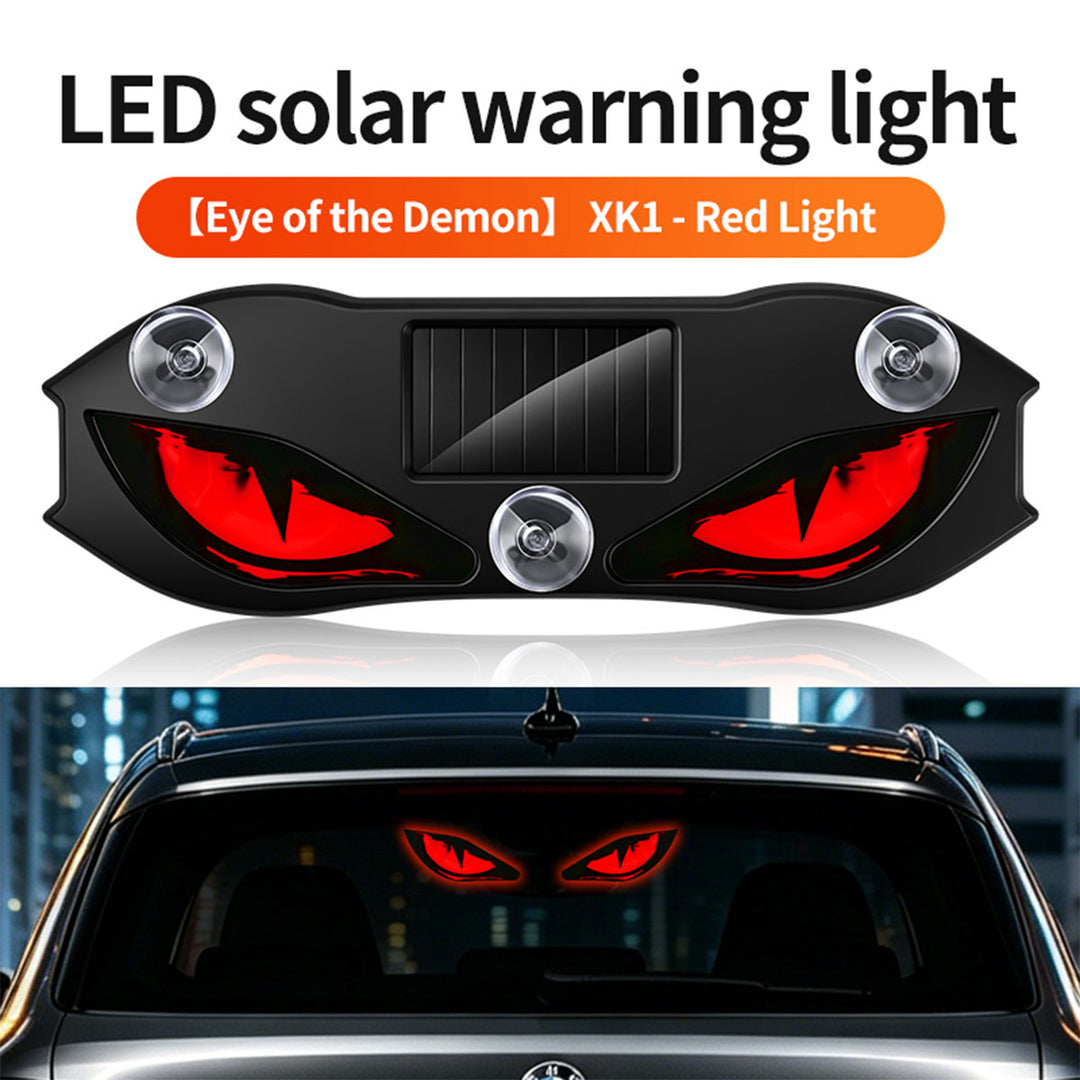 Solar-powered car creative devil eye lights