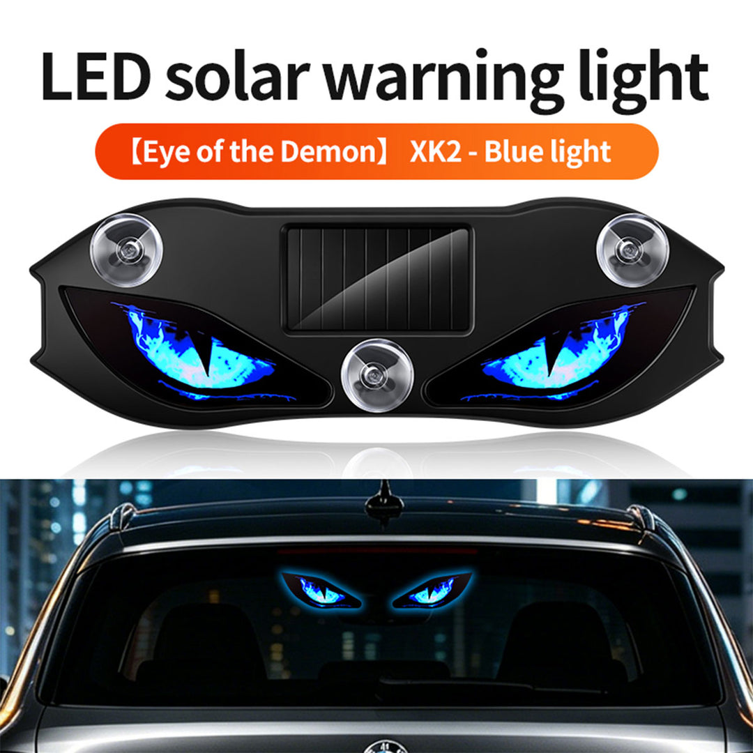 Solar-powered car creative devil eye lights