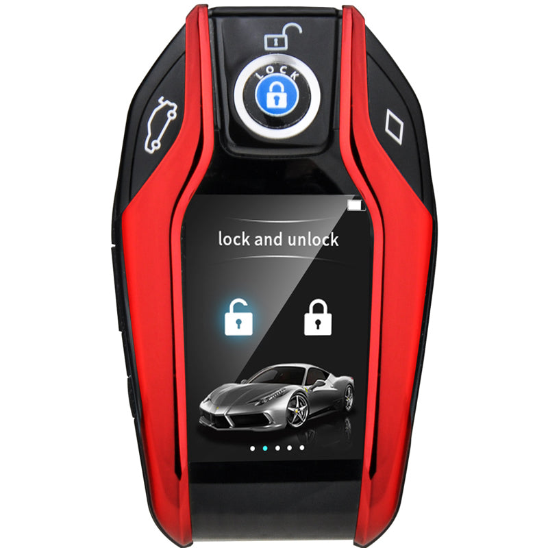 Smart LCD display modified car key