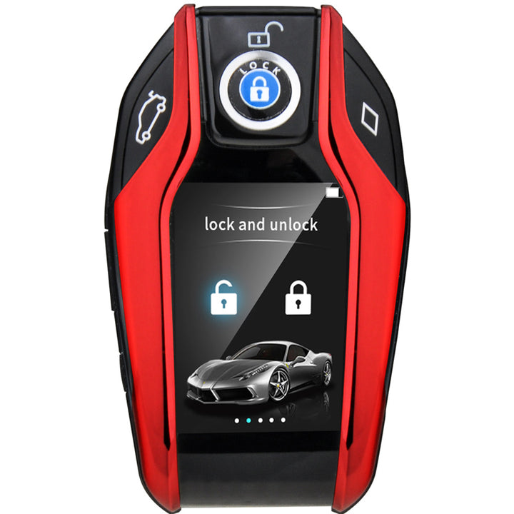 Smart LCD display modified car key